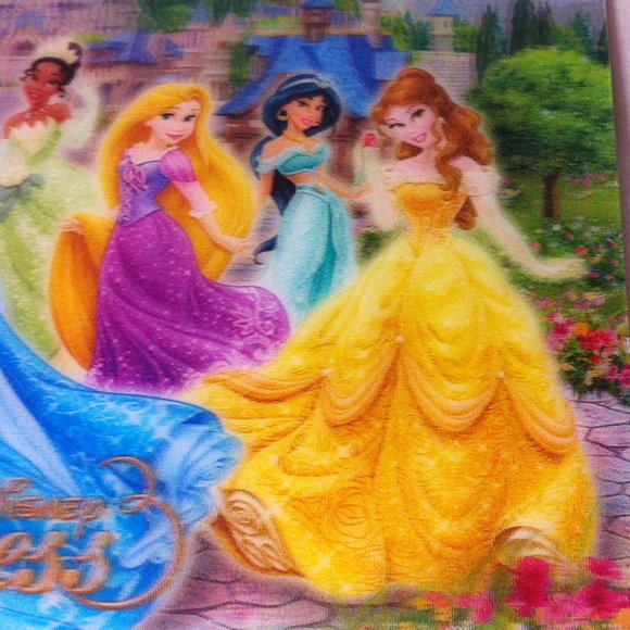Disney Parks Princess Lenticular Postcard 3D Effect Castle Cinderella Ariel Snow - Picture 4 of 8